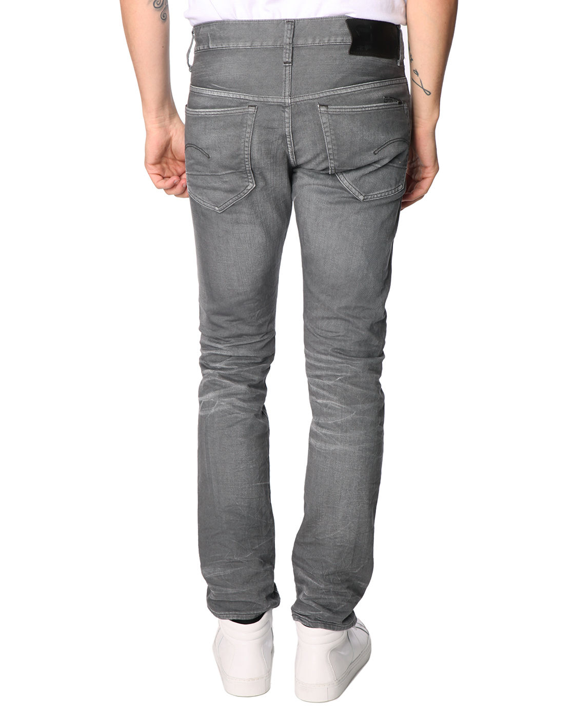 G-star raw 3301 Super Slim Fit Grey Jeans in Gray for Men (grey) | Lyst