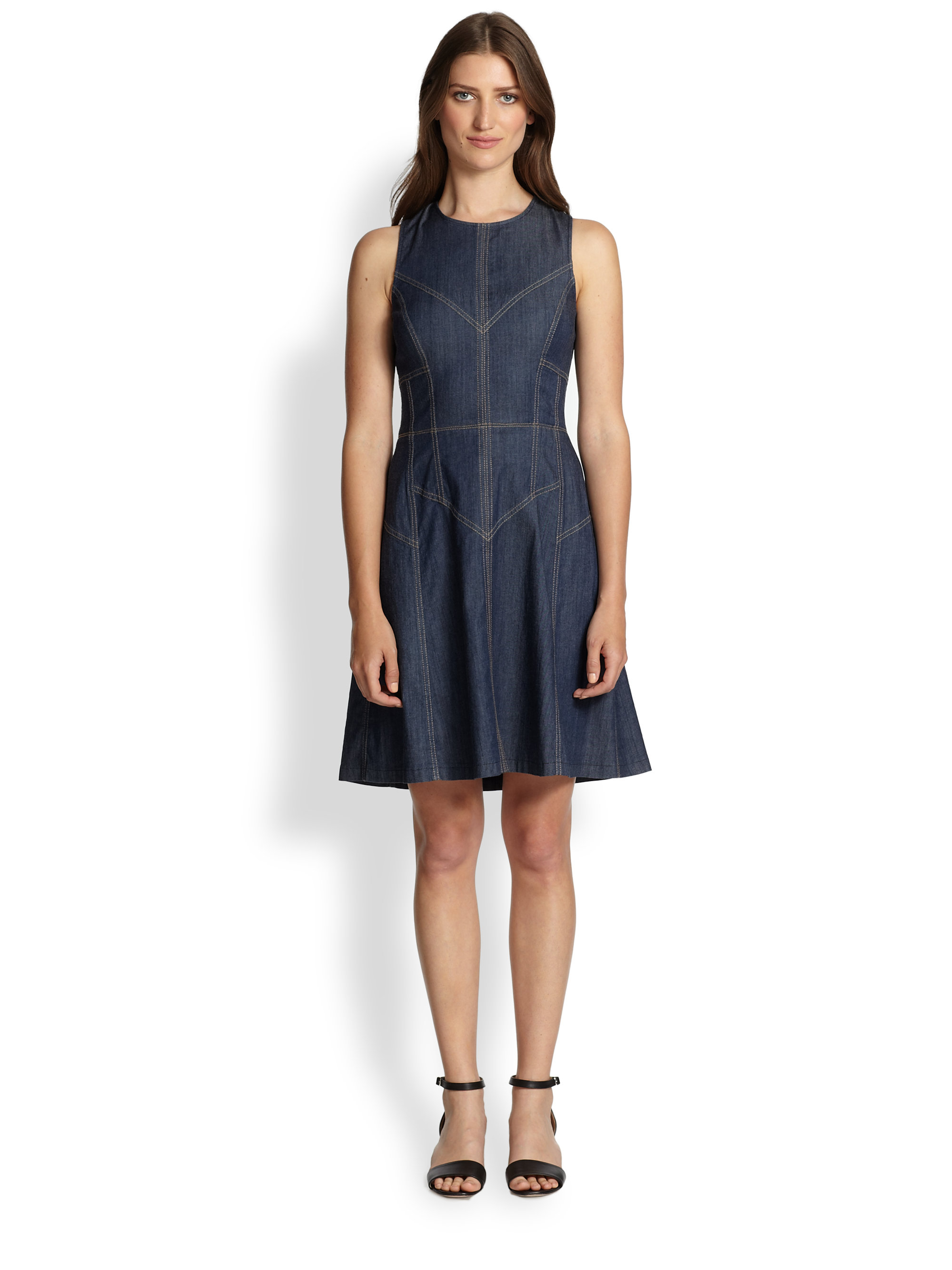 bcbg denim dress