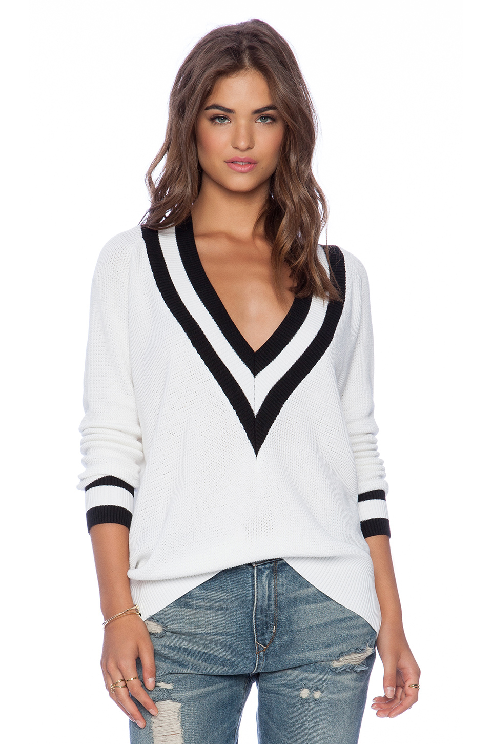 White varsity sweater Clearance