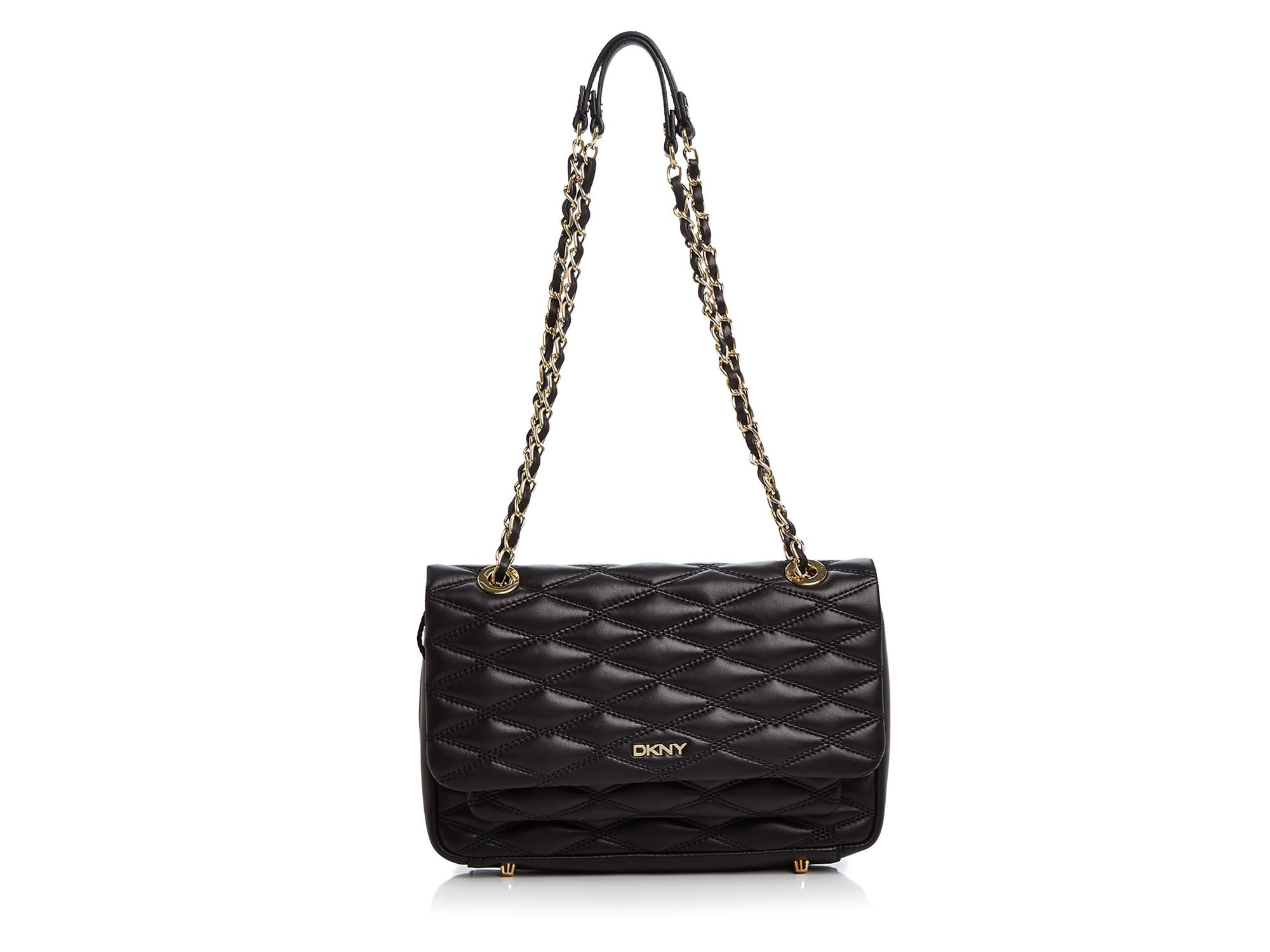 dkny quilted luggage