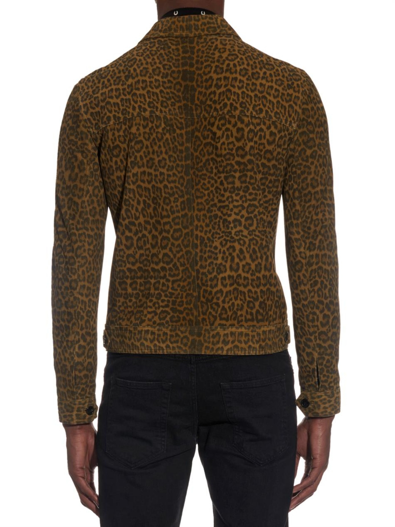 ysl leopard jacket