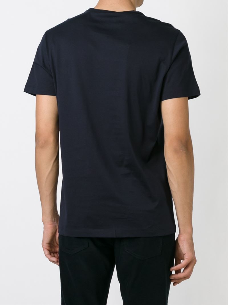 Lyst - Ferragamo Striped Pocket T-Shirt in Blue for Men