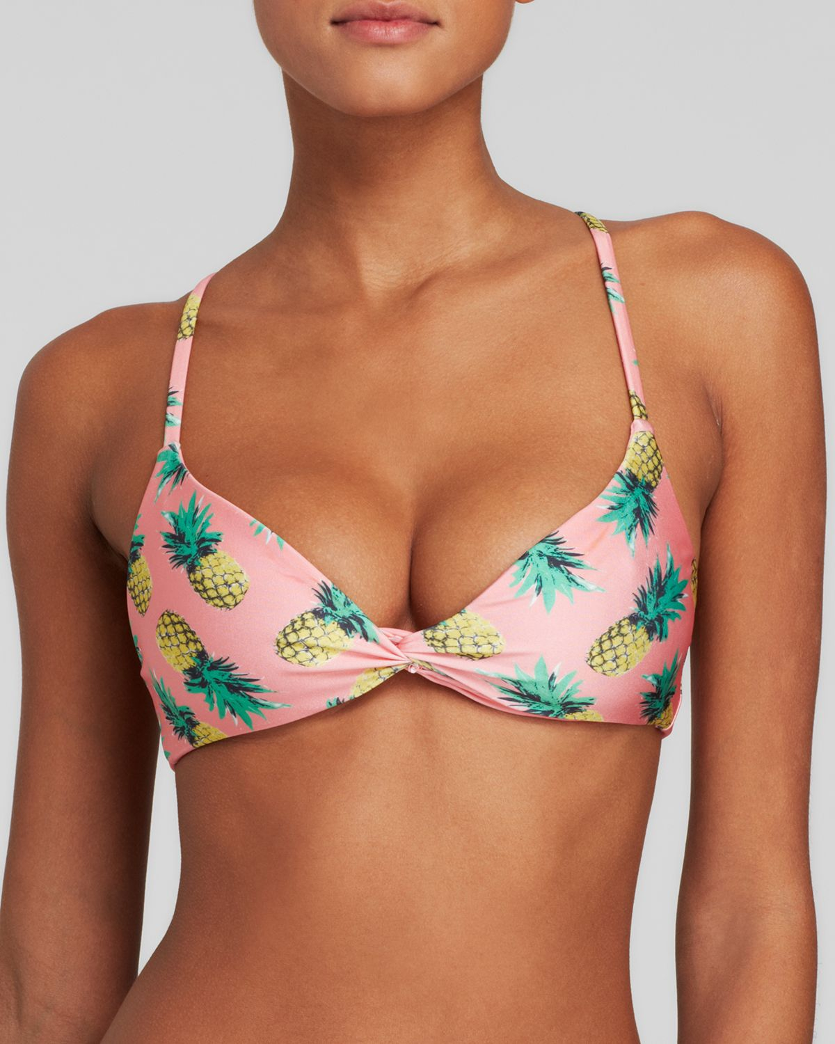 pink pineapple bathing suit