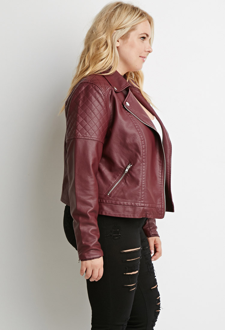 forever 21 plus leather jacket