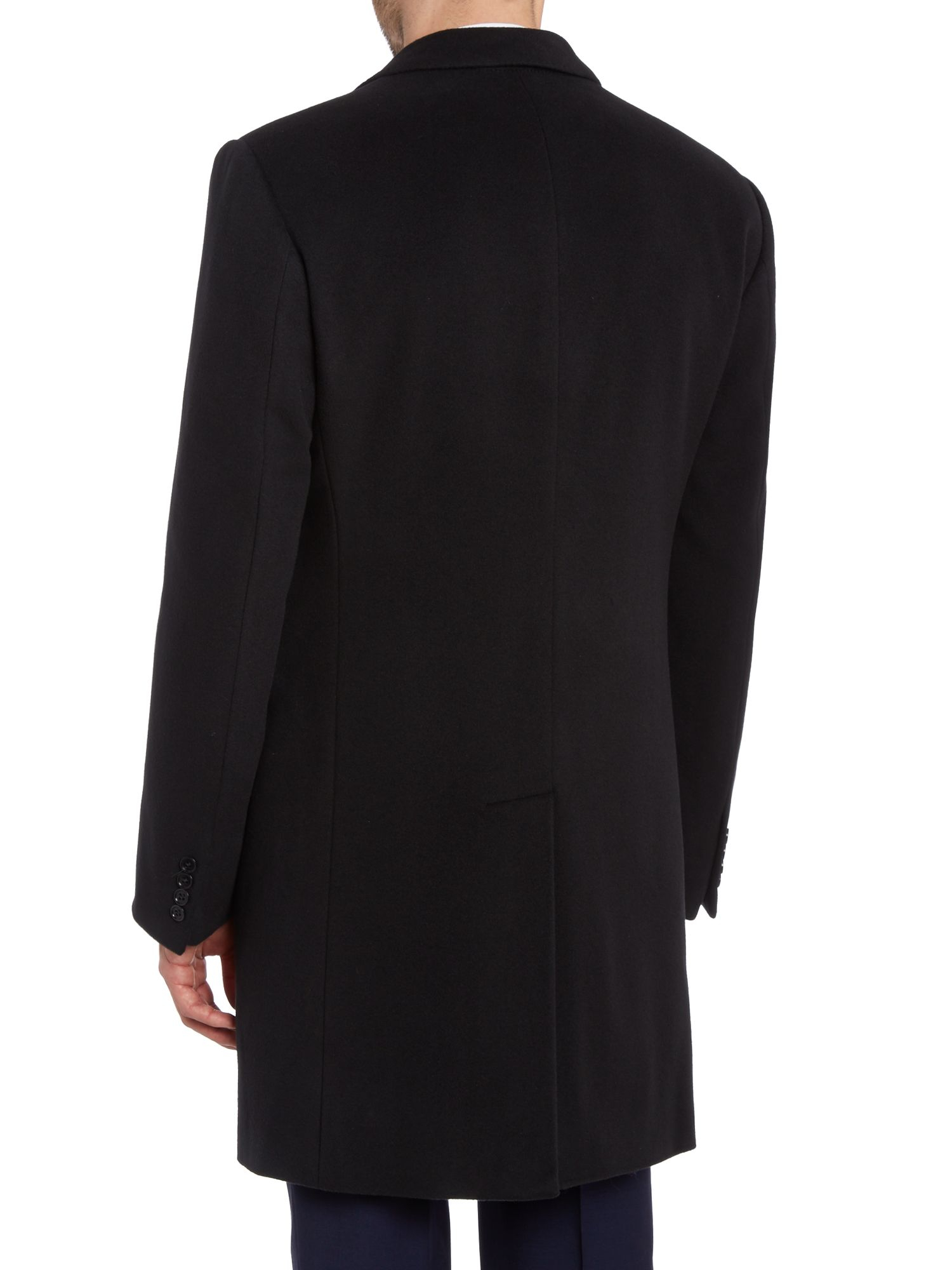 Armani Peak Lapel Overcoat in Blue for Men Lyst