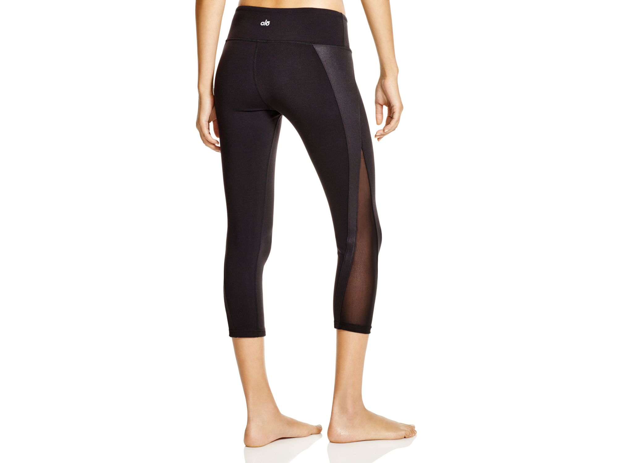mesh capri leggings