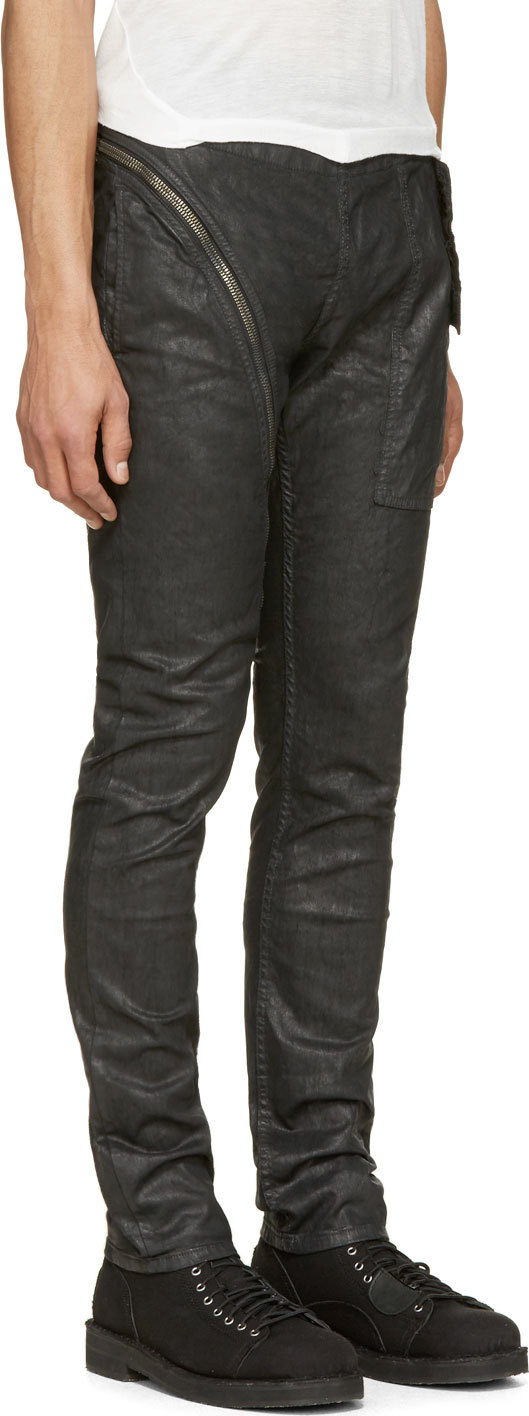 Rick Owens DRKSHDW Black Coated Aircut 