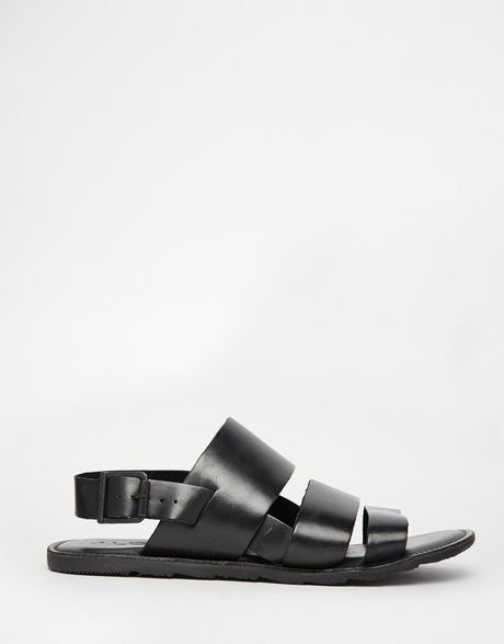 Aldo Alaydia Leather Sandals in Black for Men | Lyst