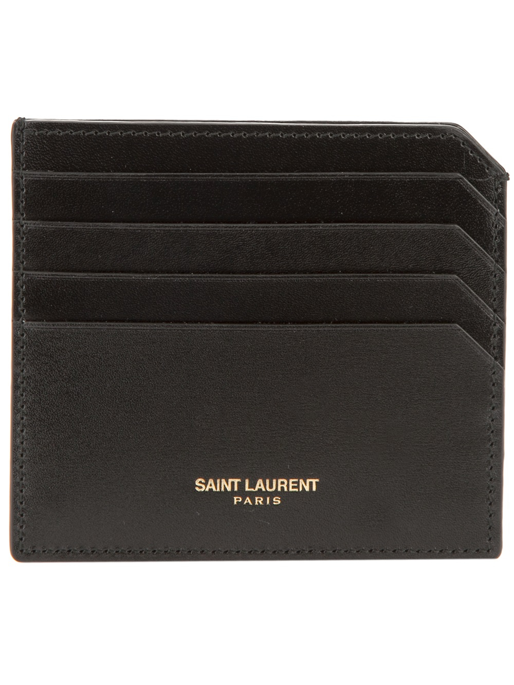 Lyst - Saint Laurent Classic Card Holder in Black for Men