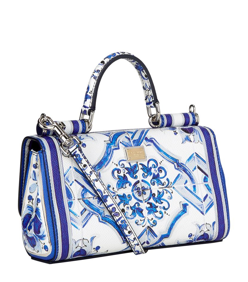 Dolce & Gabbana Sicily Majolica Shoulder Bag in Blue - Lyst