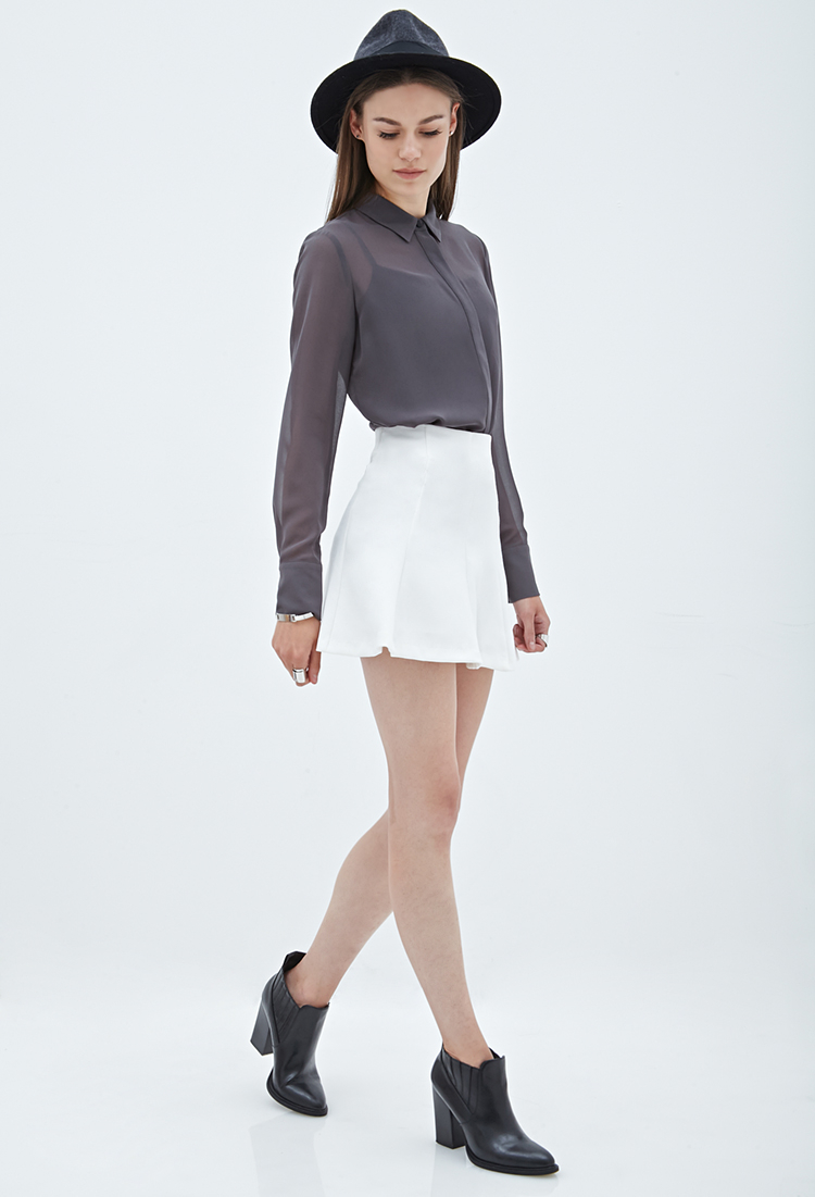 Grey blouse forever 21 Clearance