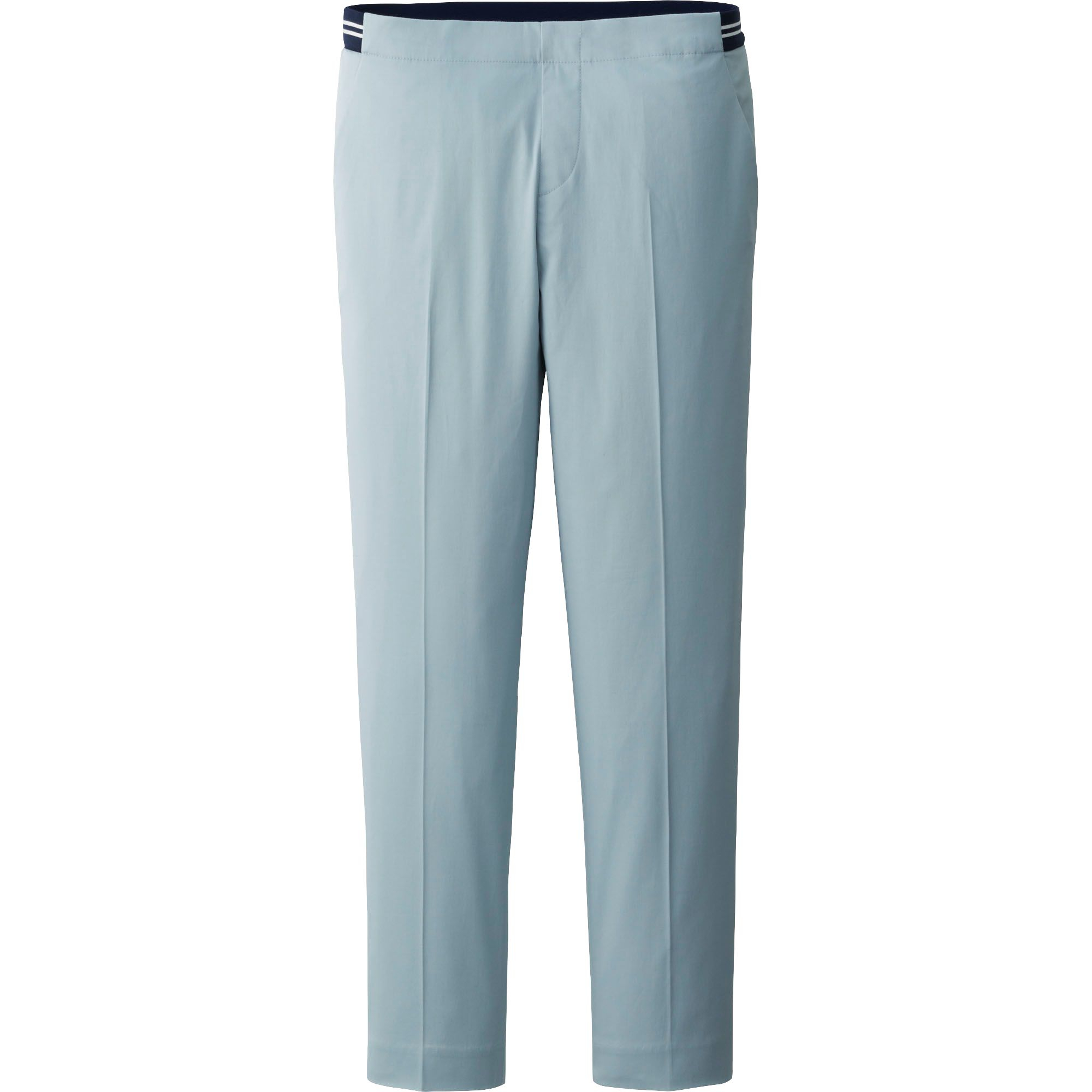 Uniqlo Satin Ankle Length Trousers in Blue (LIGHT BLUE) | Lyst
