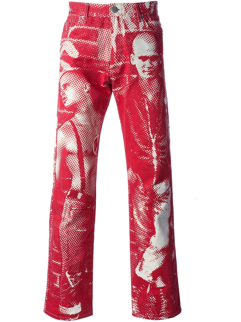 Jean Paul Gaultier Fight Racism Trousers in Red for Men | Lyst