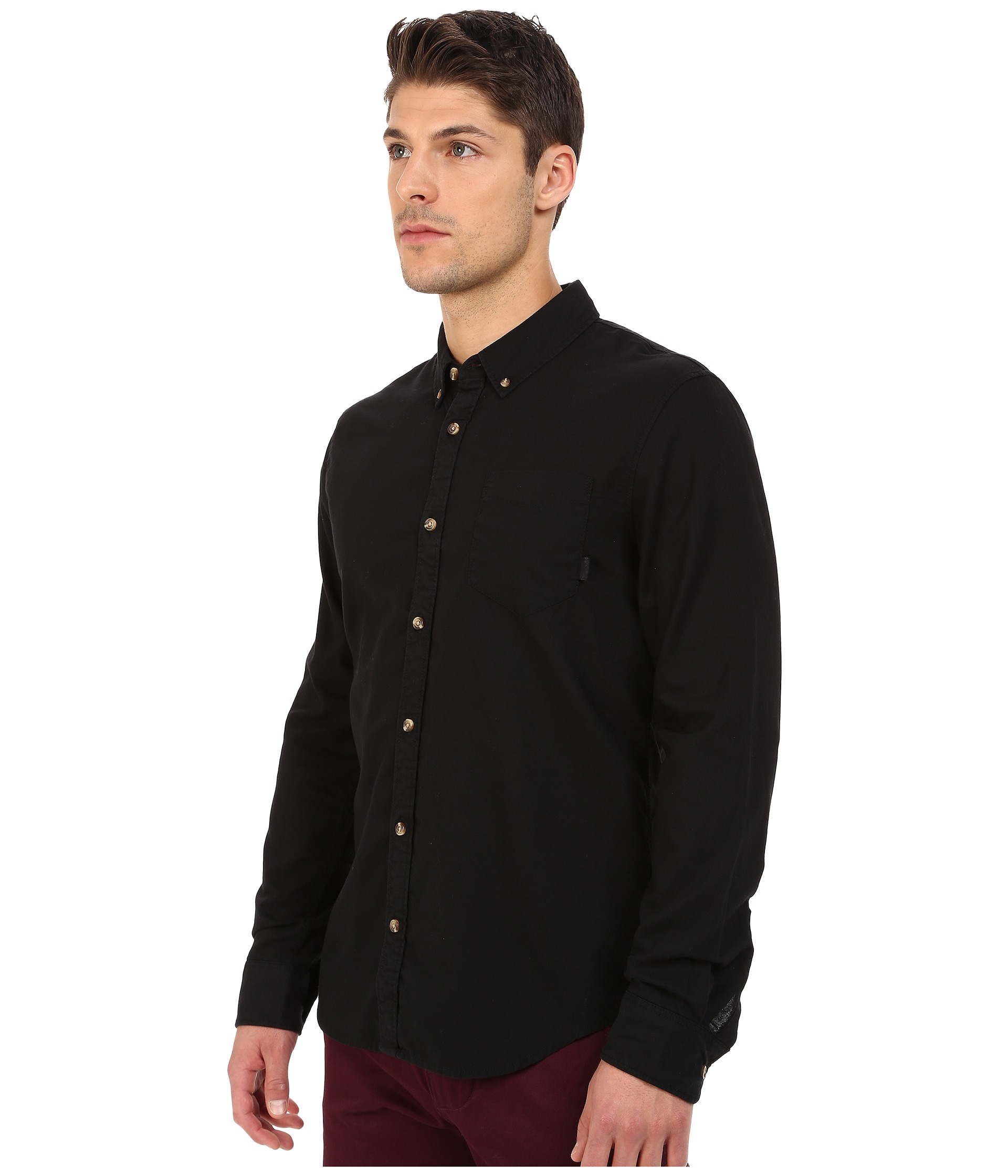 Vans black button up Clearance