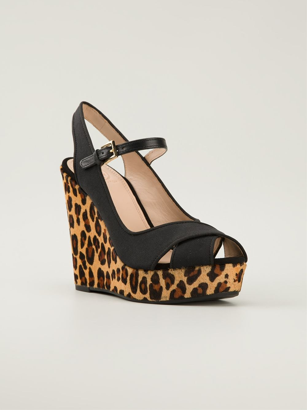 tory burch leopard wedge