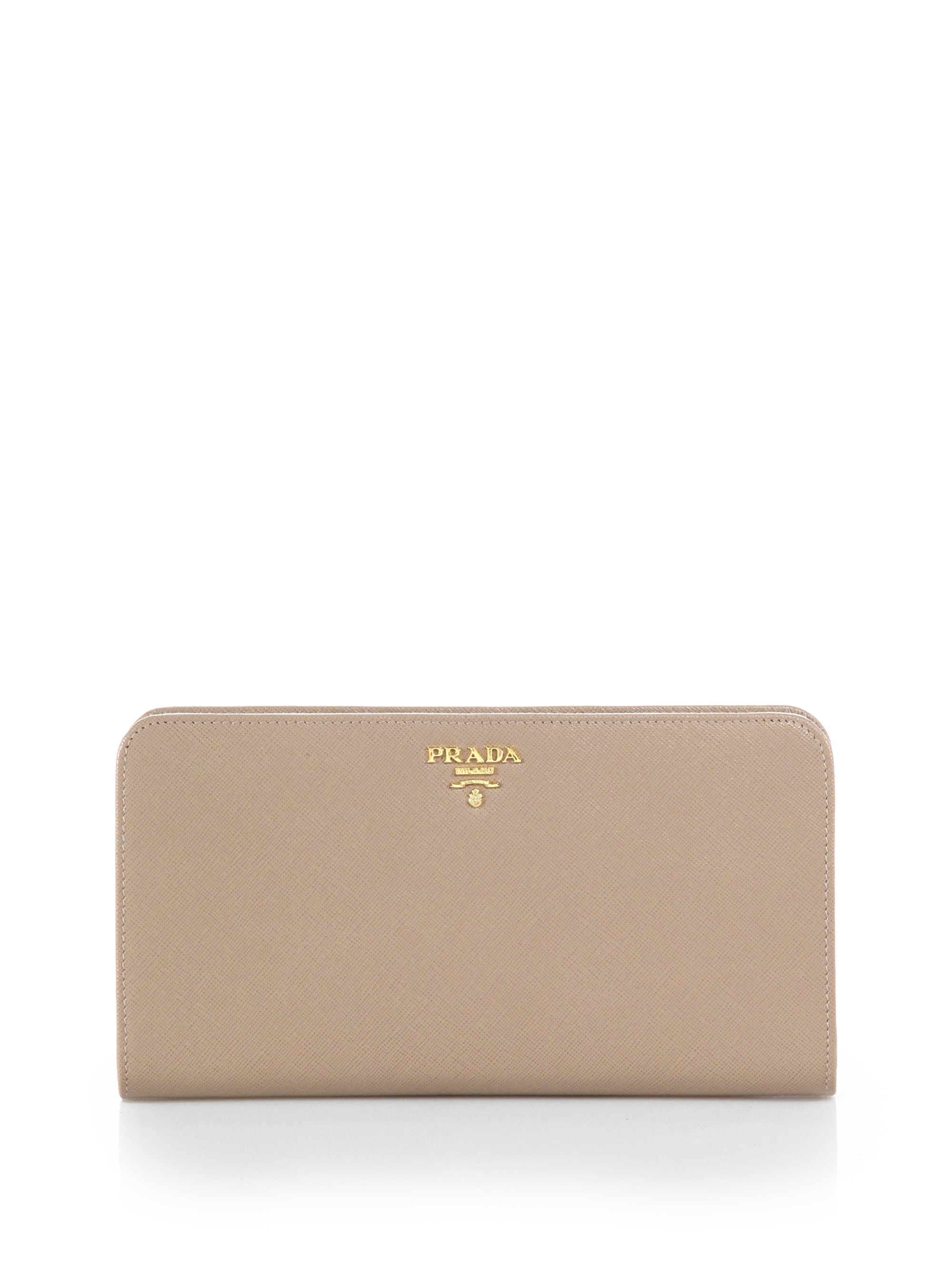prada beige wallet