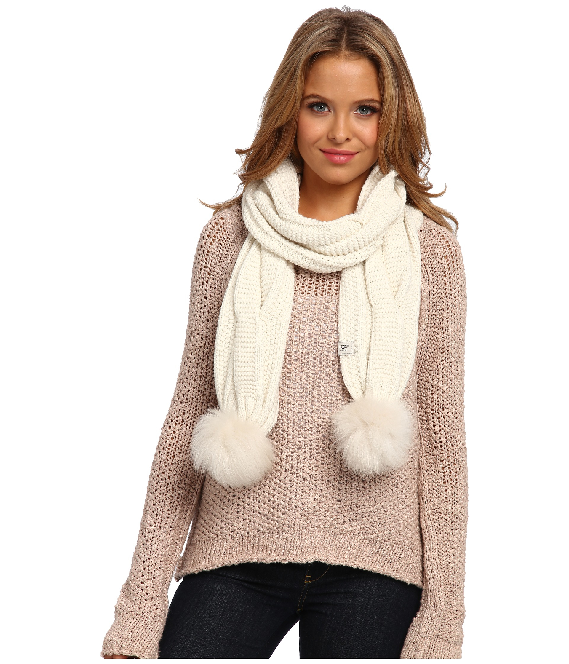 ugg faux fur scarf