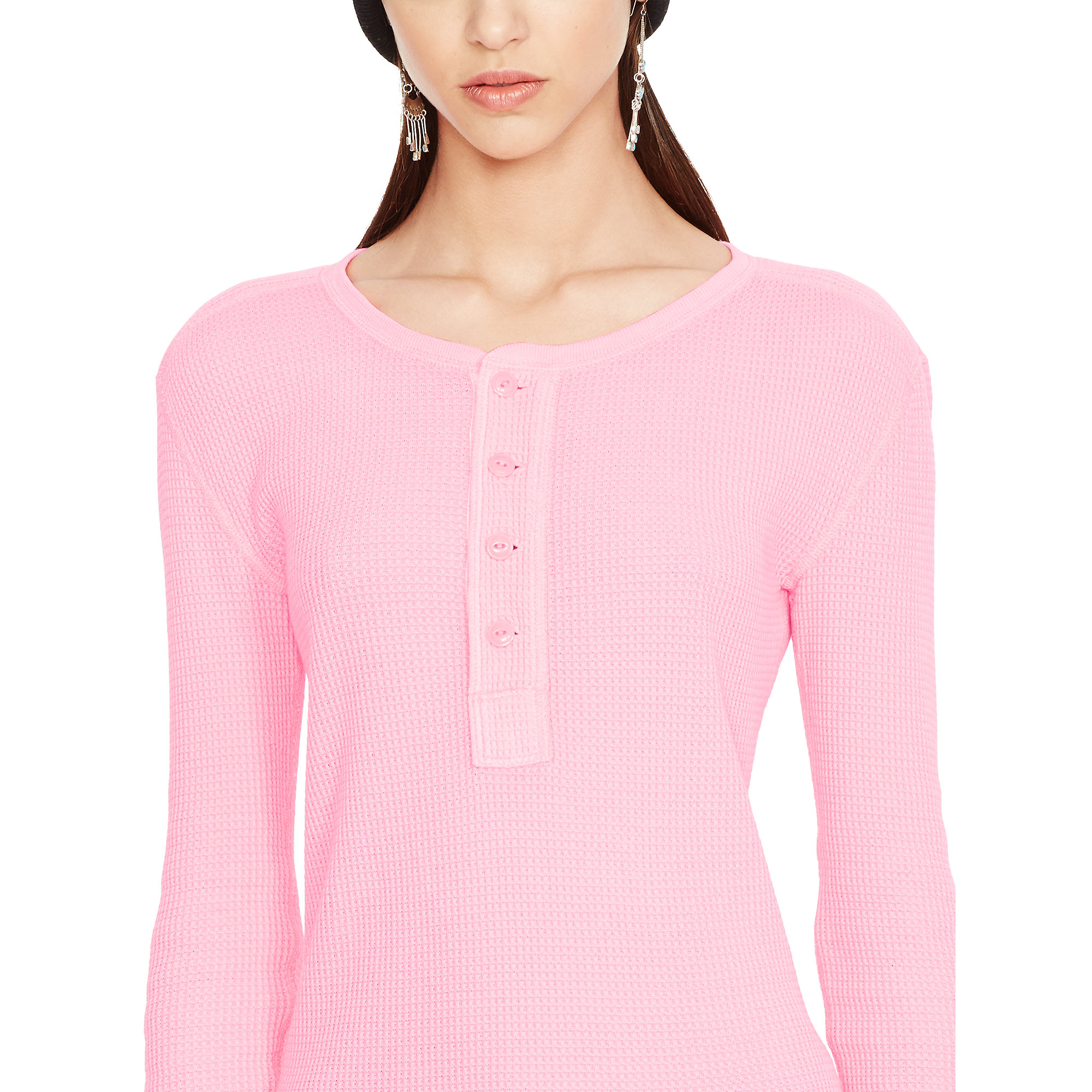 pink henley shirt