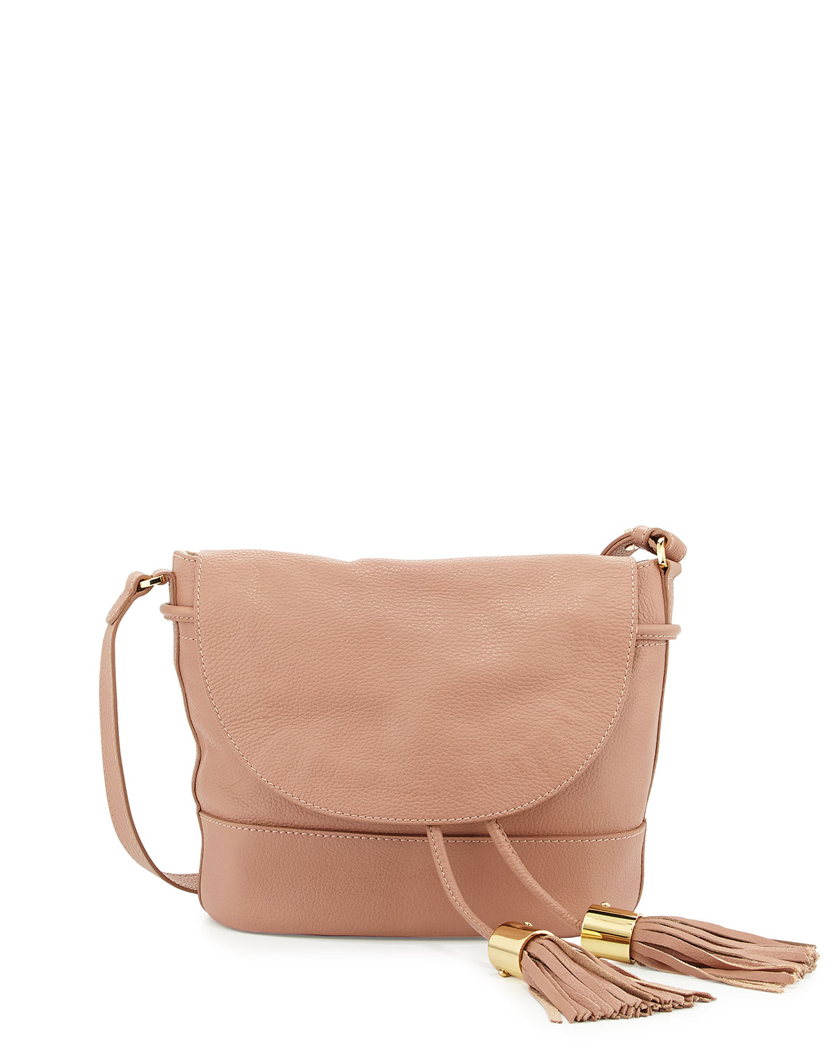 See by chloé Vicki Vachetta Leather Crossbody Bag in Pink | Lyst