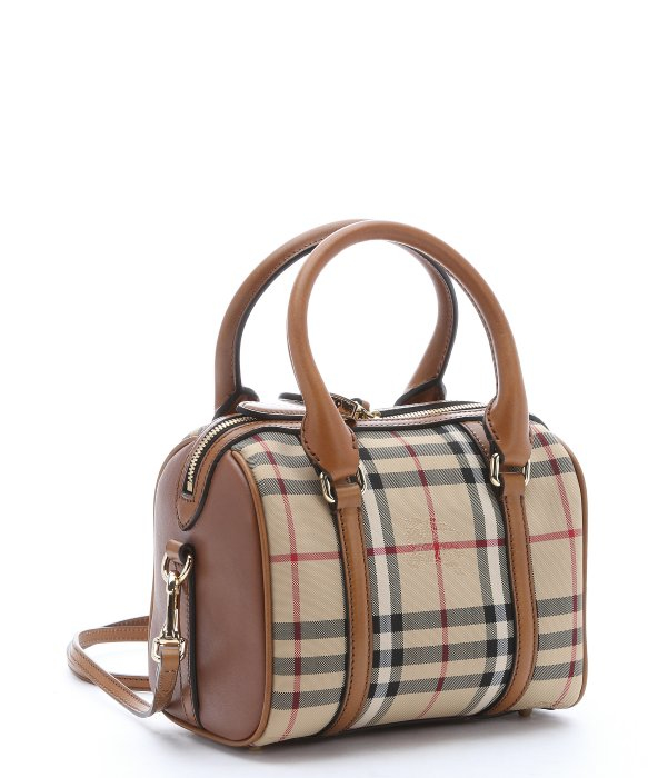 Lyst Burberry Honey House Check Small Alchester Convertible Lyst Burberry Honey House Check Small Alchester Convertible Bowling Bag In Natural
