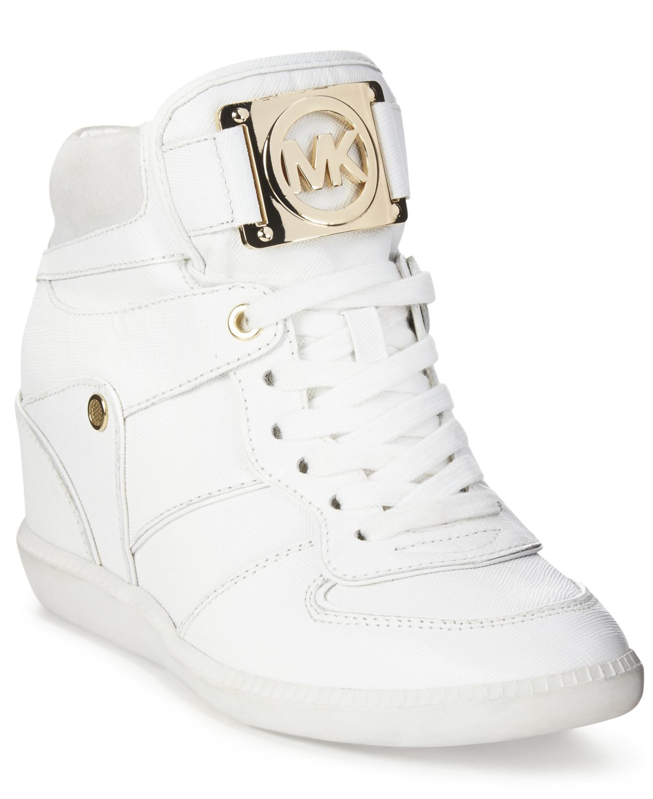 michael kors nikko high top white sneakers gold chain - Marwood  VeneerMarwood Veneer
