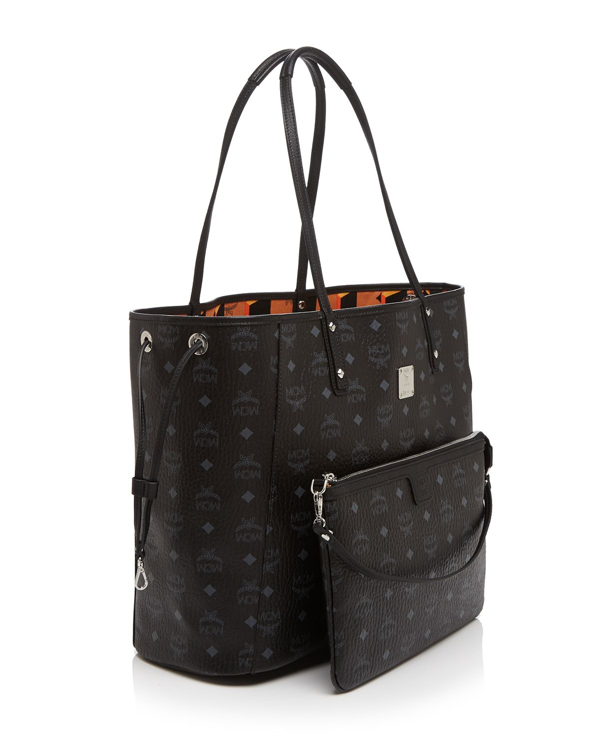 MCM Shopper Project Visetos Reversible Large Tote in Black - Lyst