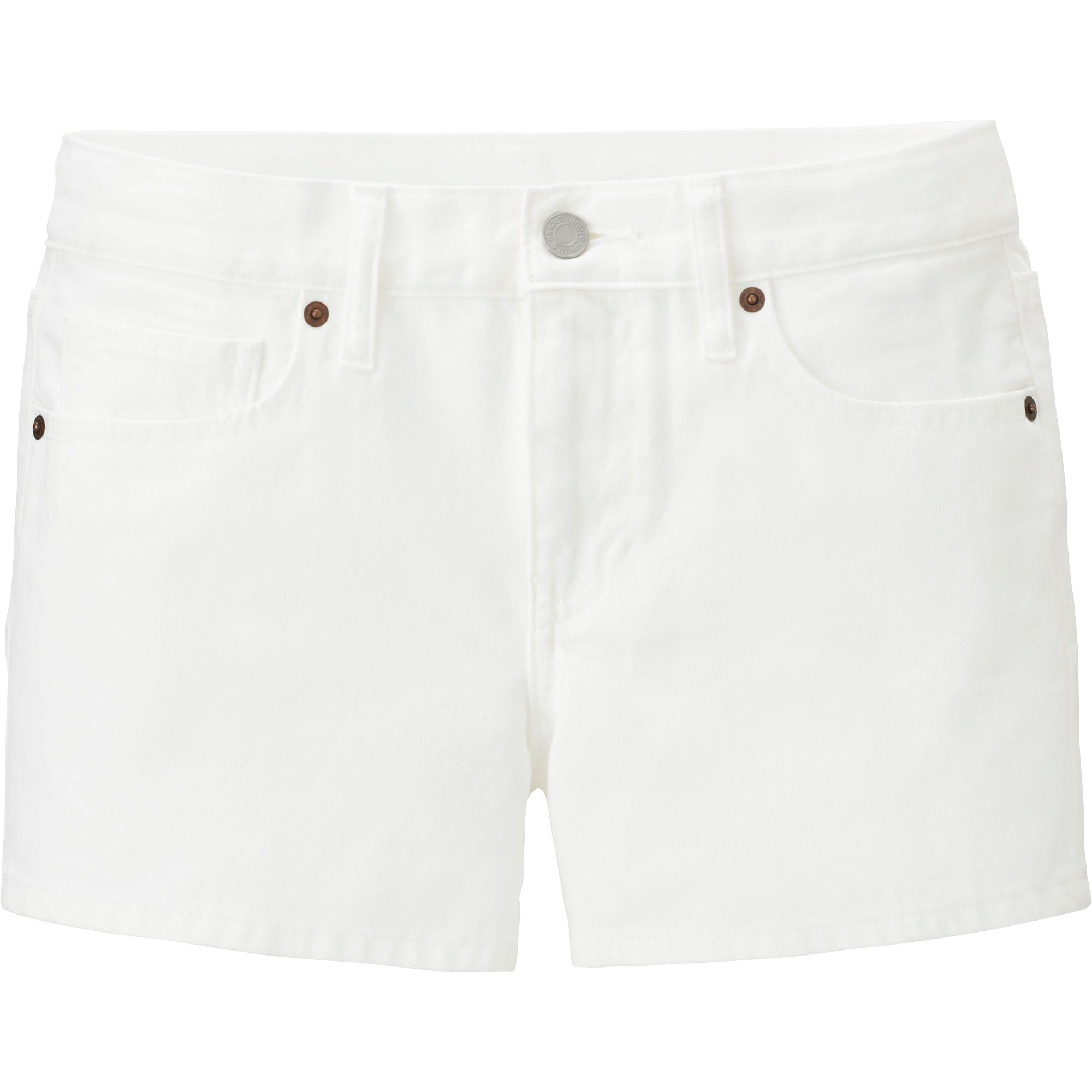 Uniqlo Women Denim Micro Shorts in White Lyst