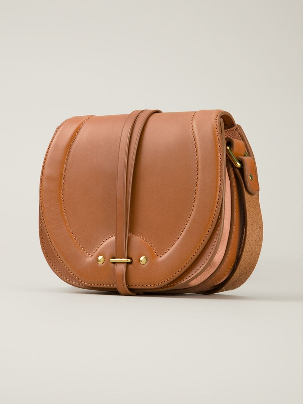 Jérôme Dreyfuss Victor Leather Cross-Body Bag in Brown - Lyst