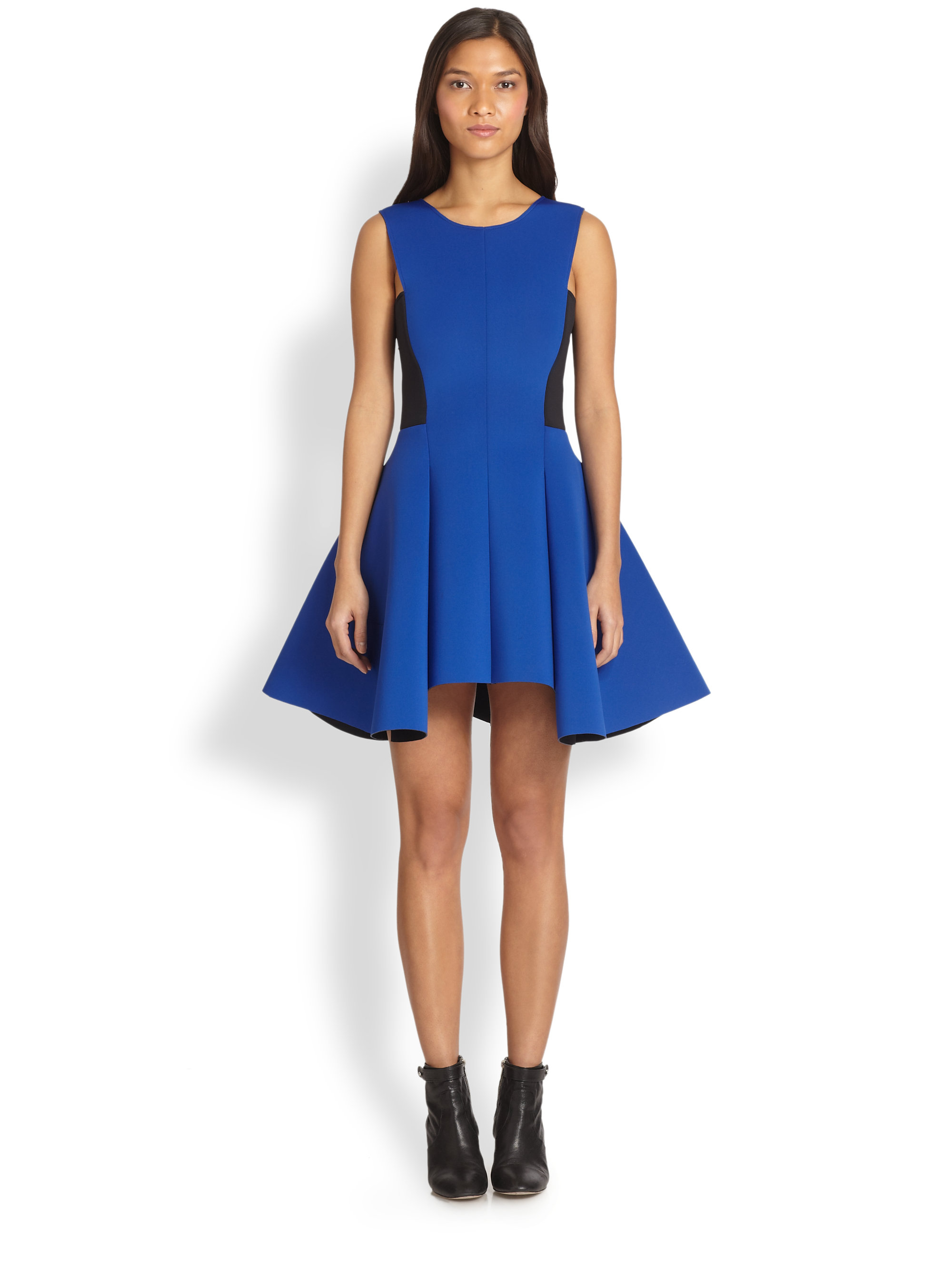 blue dkny dress