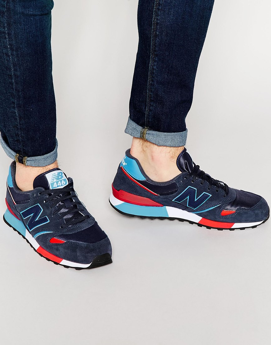 by new balance mens blue new balance trainers
