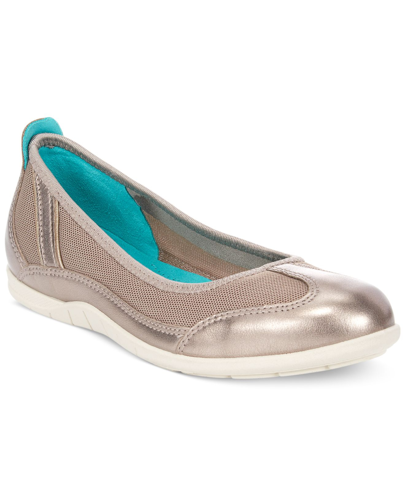 summer flats shoes lyst ecco s bluma summer ballerina flats in metallic summer flats shoes lyst ecco s bluma summer ballerina flats in metallic