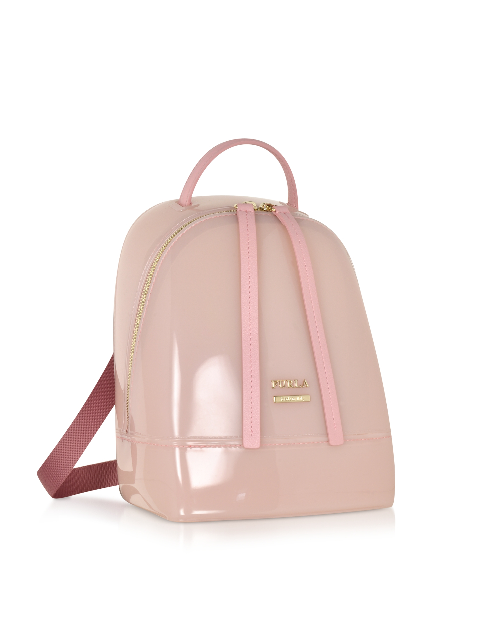 furla pink backpack