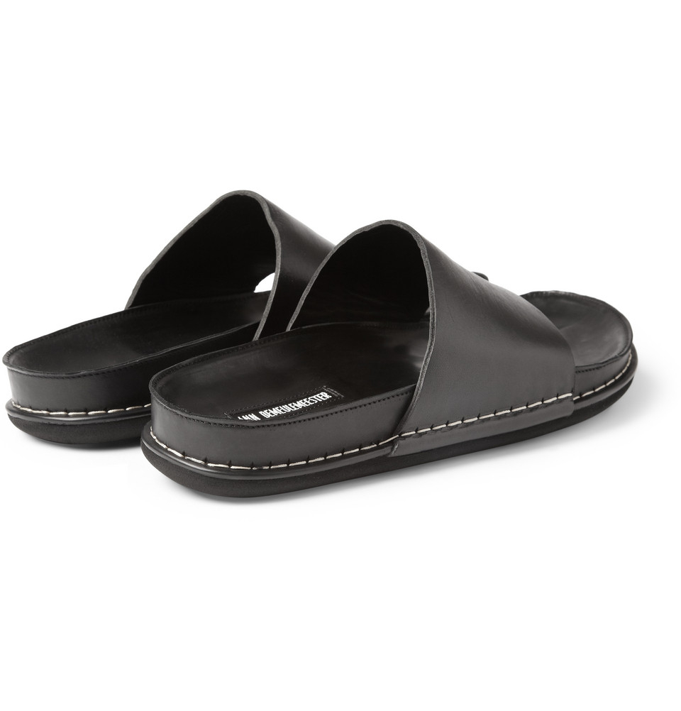 demeulemeester sandals demeulemeester leather sandals in black for lyst demeulemeester sandals demeulemeester leather sandals in black for lyst