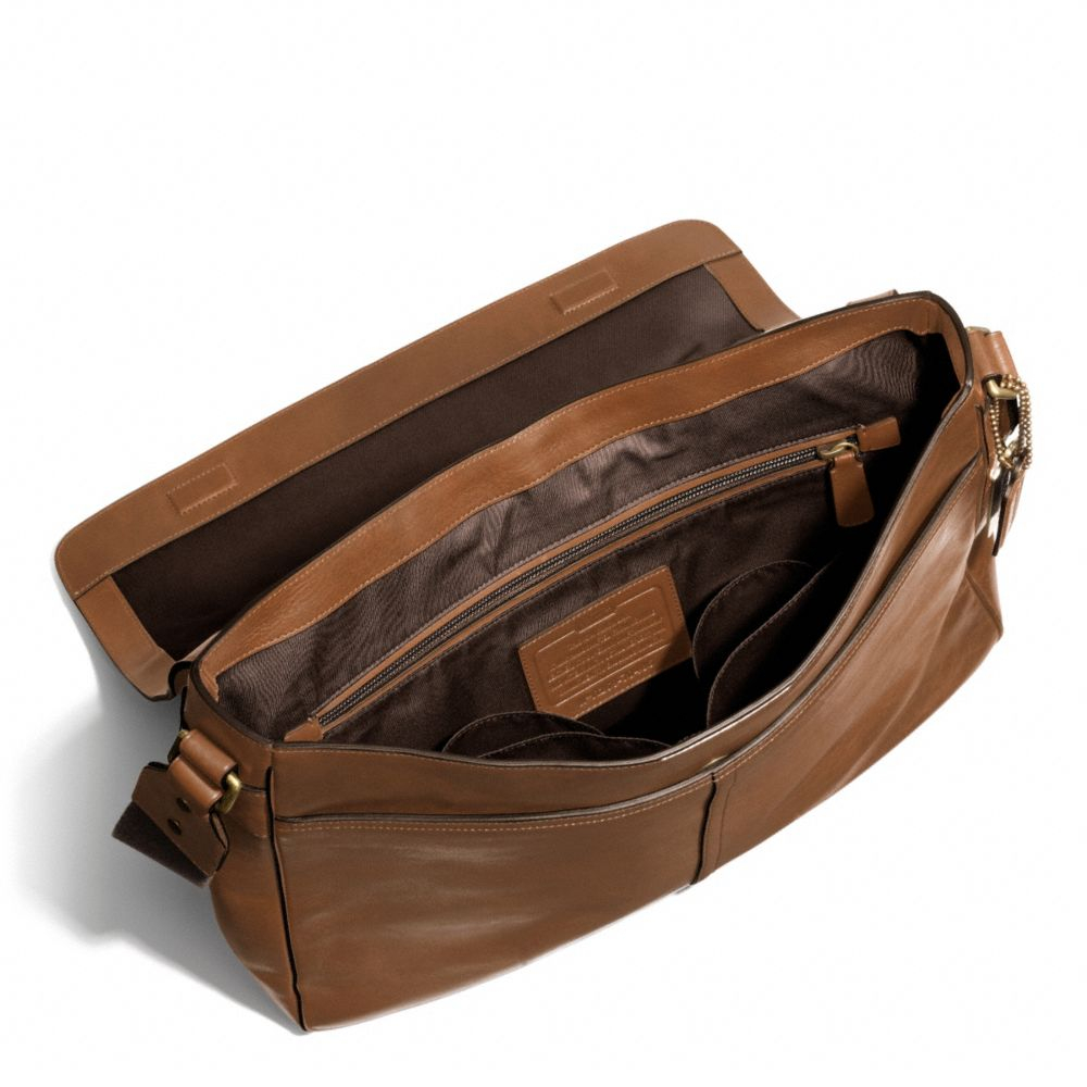 COACH Bleecker Legacy Courier Bag In Leather in Brown for Men Lyst