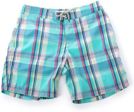 Faherty Brand Classic Boardshort in Blue for Men (Turquoise Plaid) | Lyst