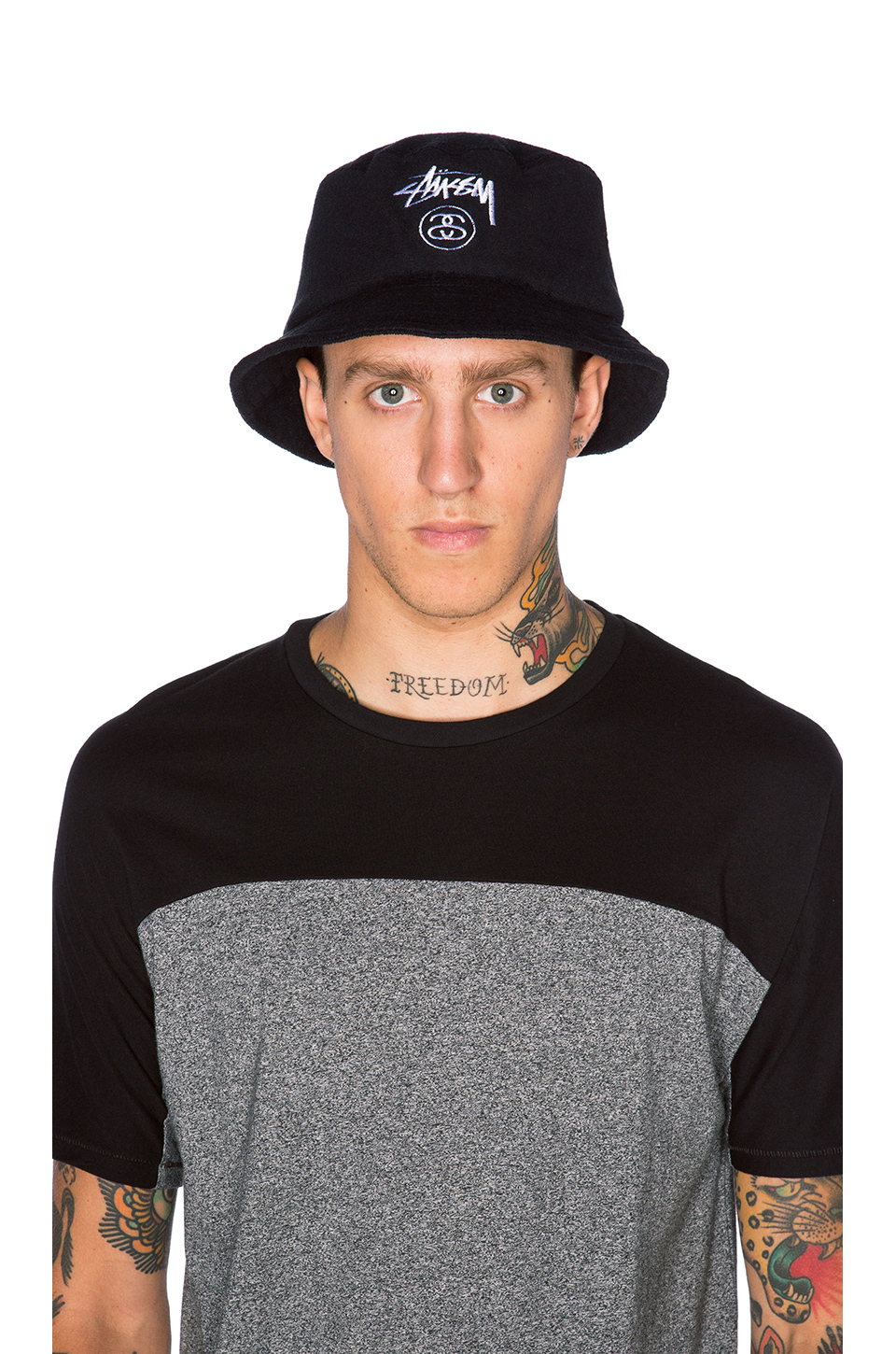 stussy stock lock bucket hat