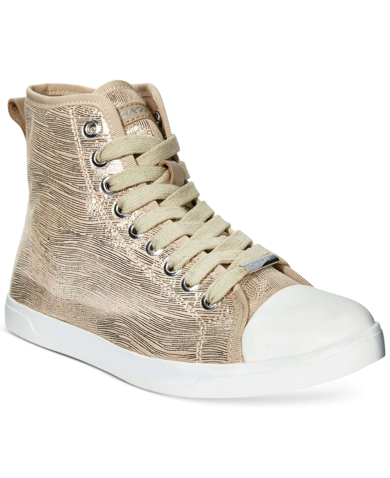 Lyst - Dkny Brave Lace-up Sneakers in Brown