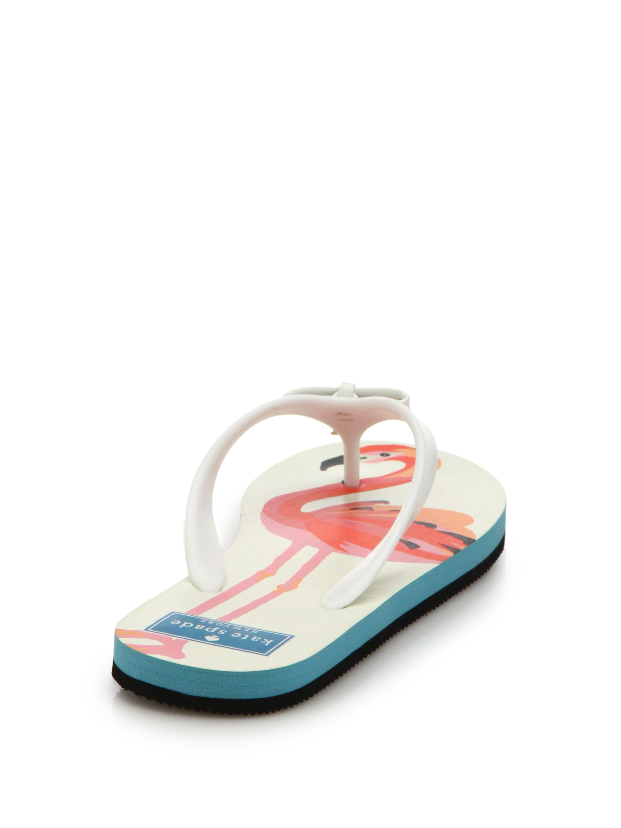 Lyst Kate Spade New York Fifi Charm Rubber Thong Sandals in White