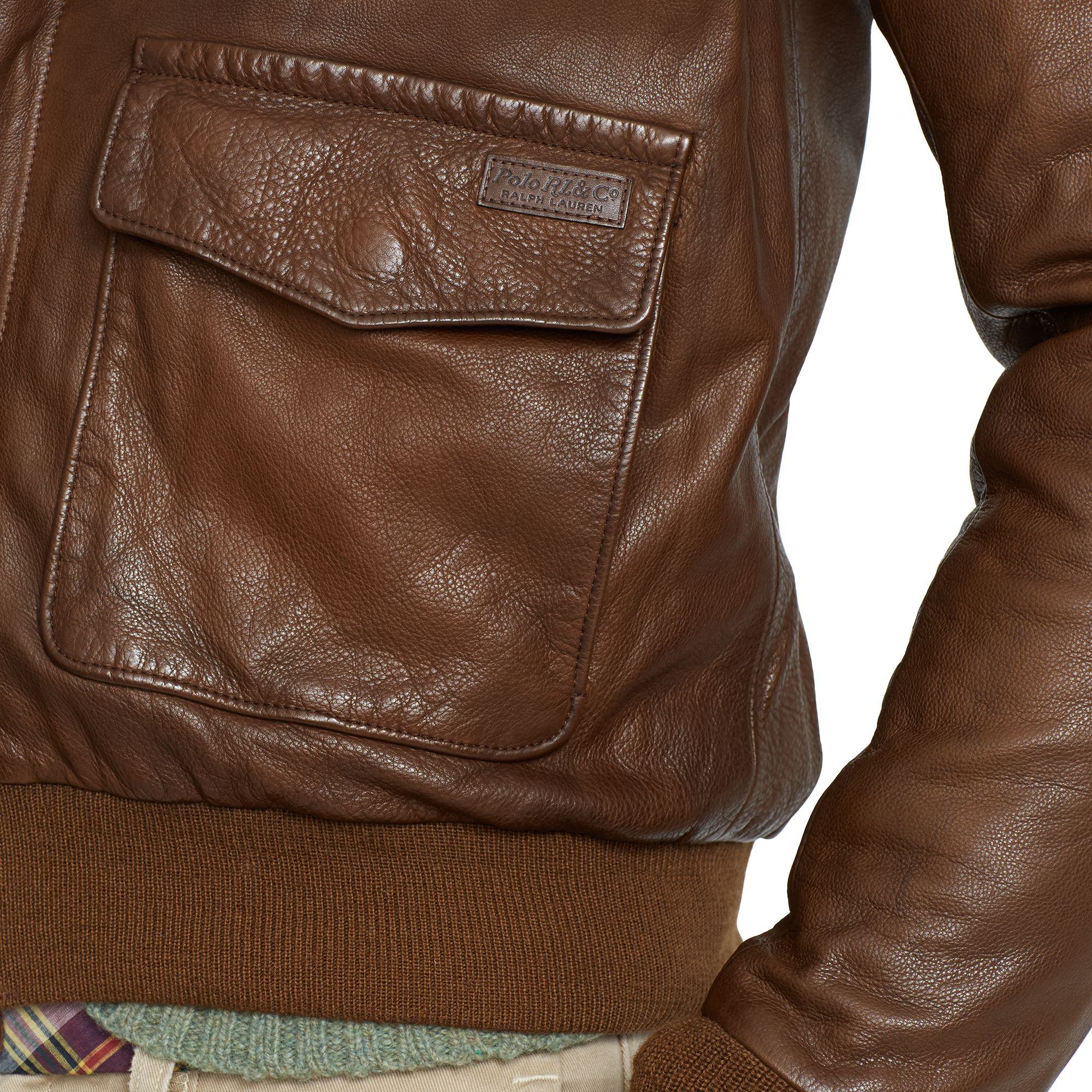 Polo Ralph Lauren Leather Farrington A2 Jacket in Black for Men 