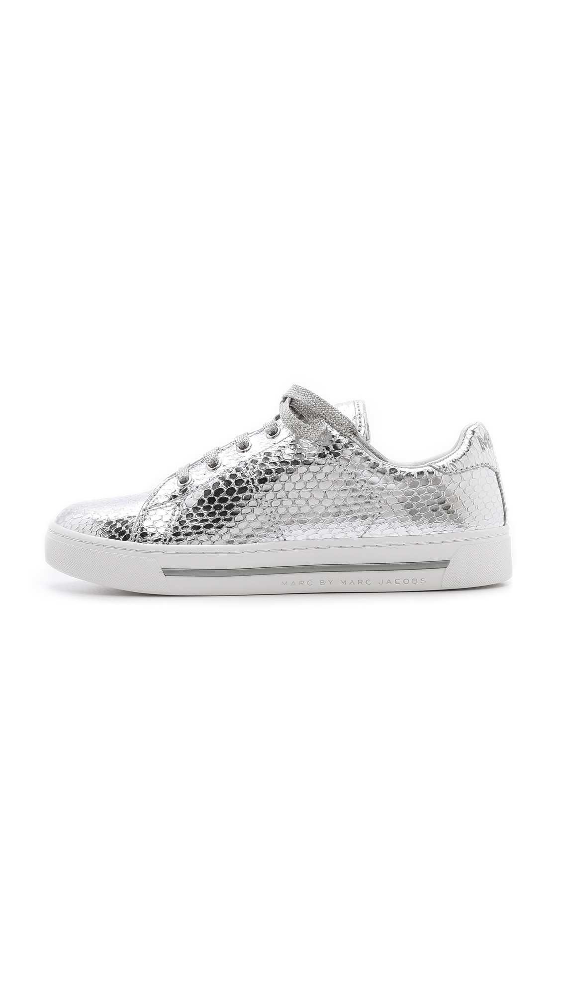 marc jacobs silver sneakers