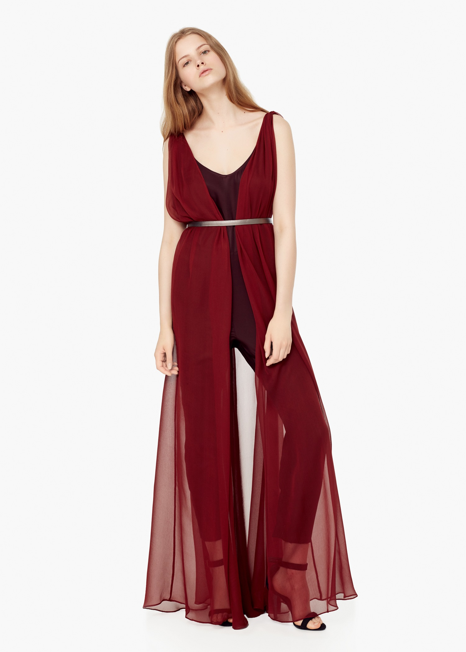 mango purple jumpsuit