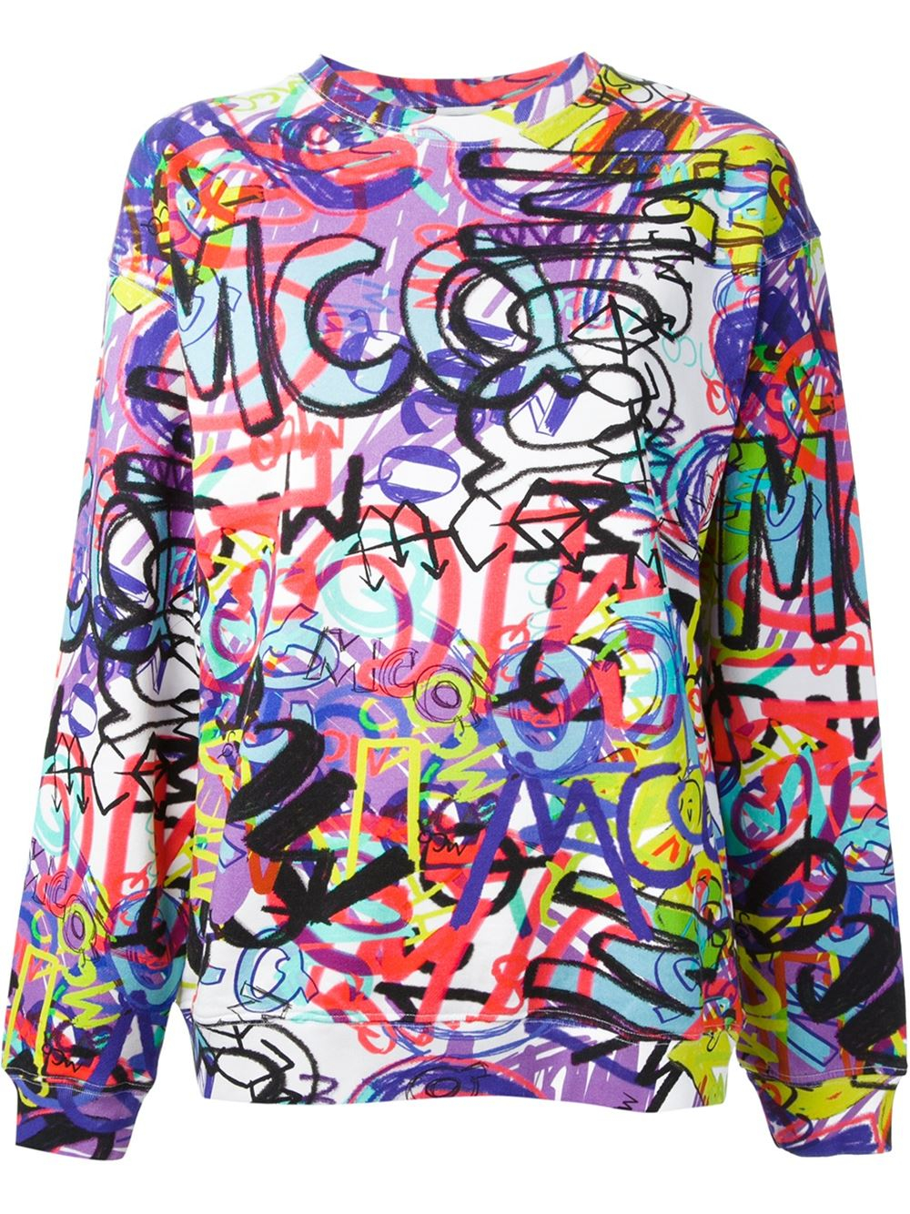 Lyst - Mcq Graffiti Print Sweatshirt