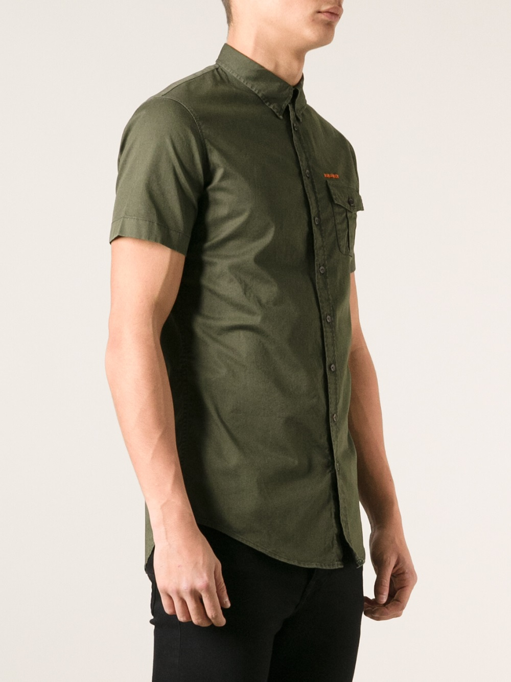 DSquaredÂ² Collared Shirt in Green for Men - Lyst