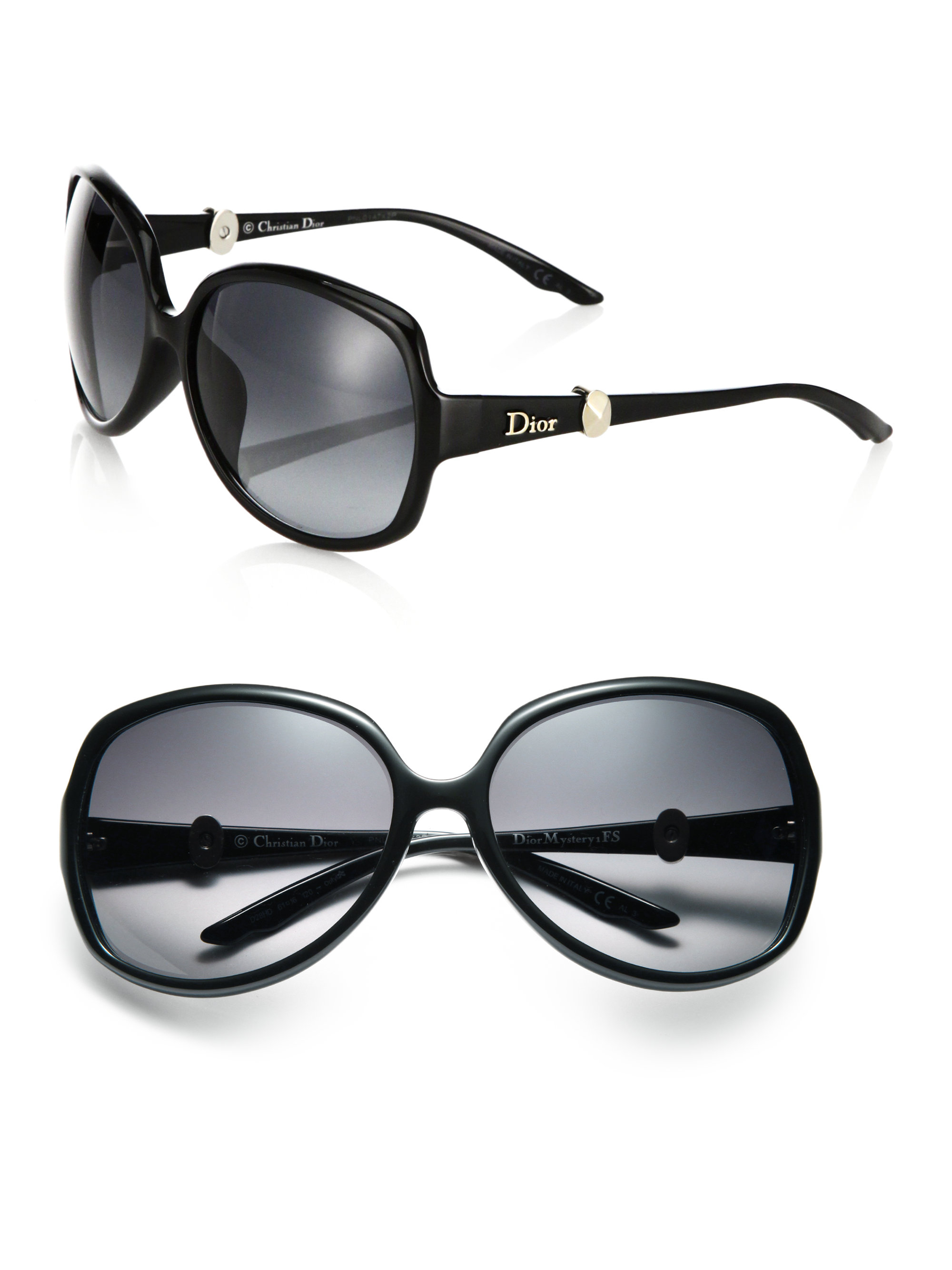 Dior Mystery 61Mm Round Sunglasses in Black - Lyst