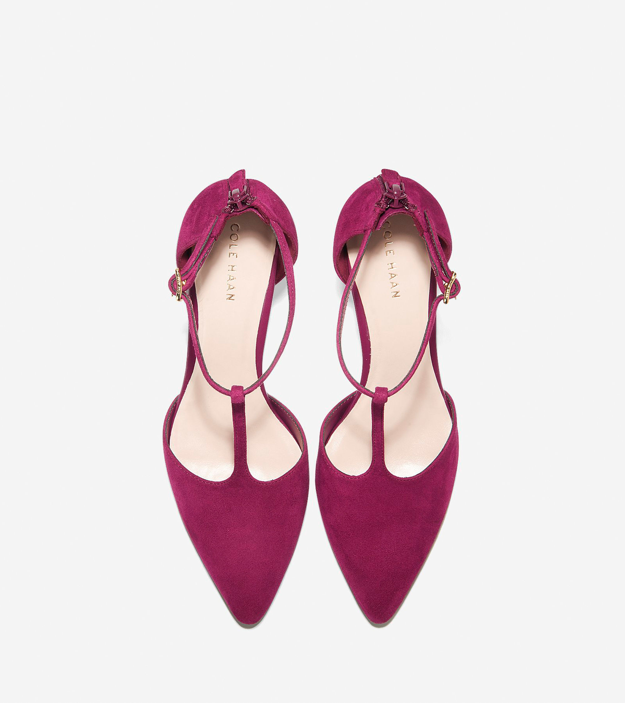 Lyst - Cole Haan Prieta T-strap Pump (75mm) in Pink