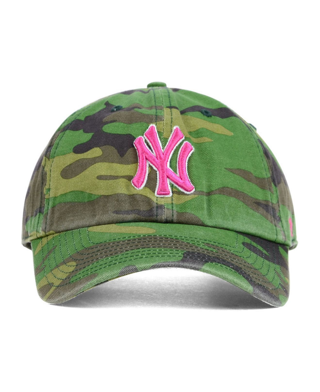 47 Brand Women's New York Yankees Clean Up Cap in Camo ...