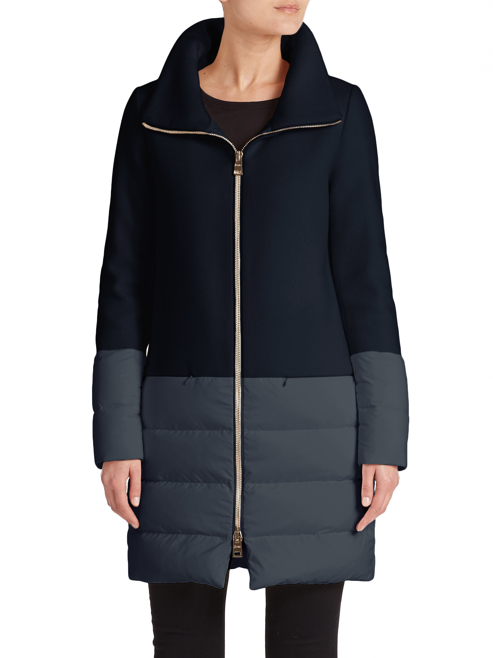 wool puffer coat