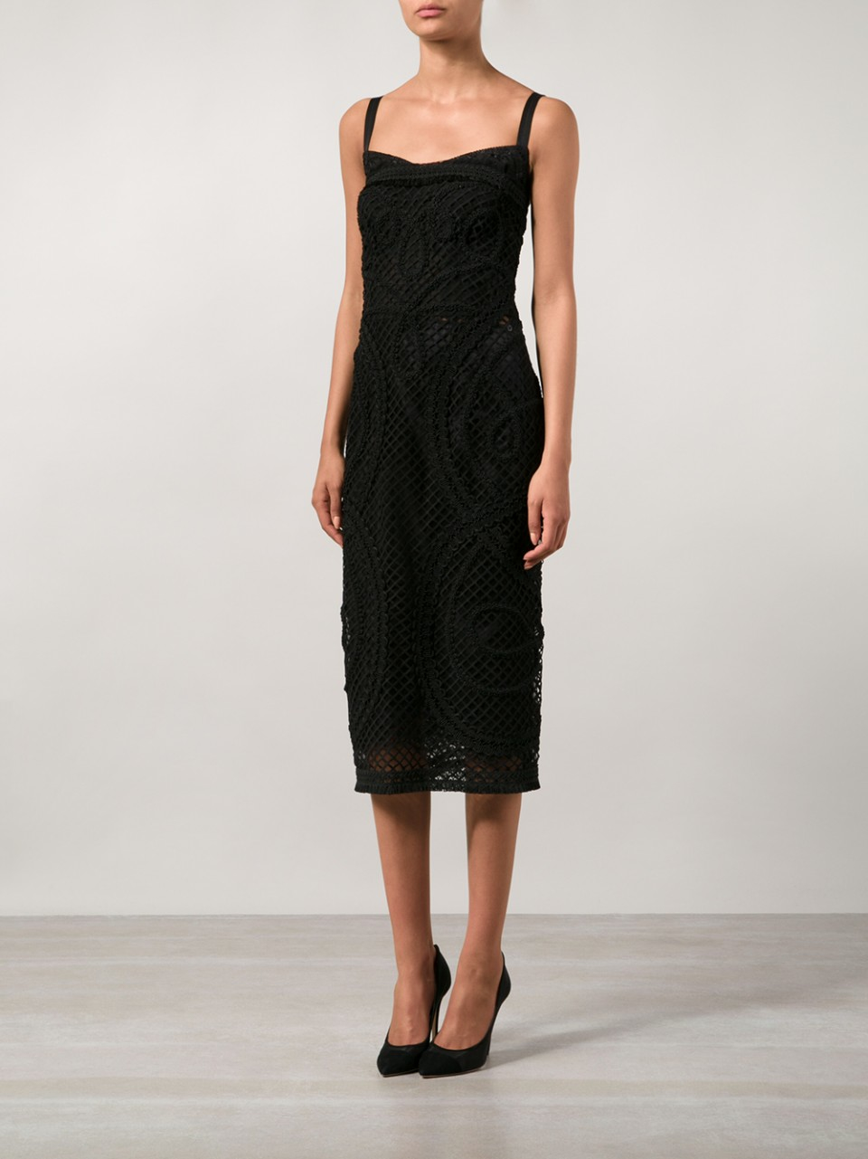 dolce gabbana dress black