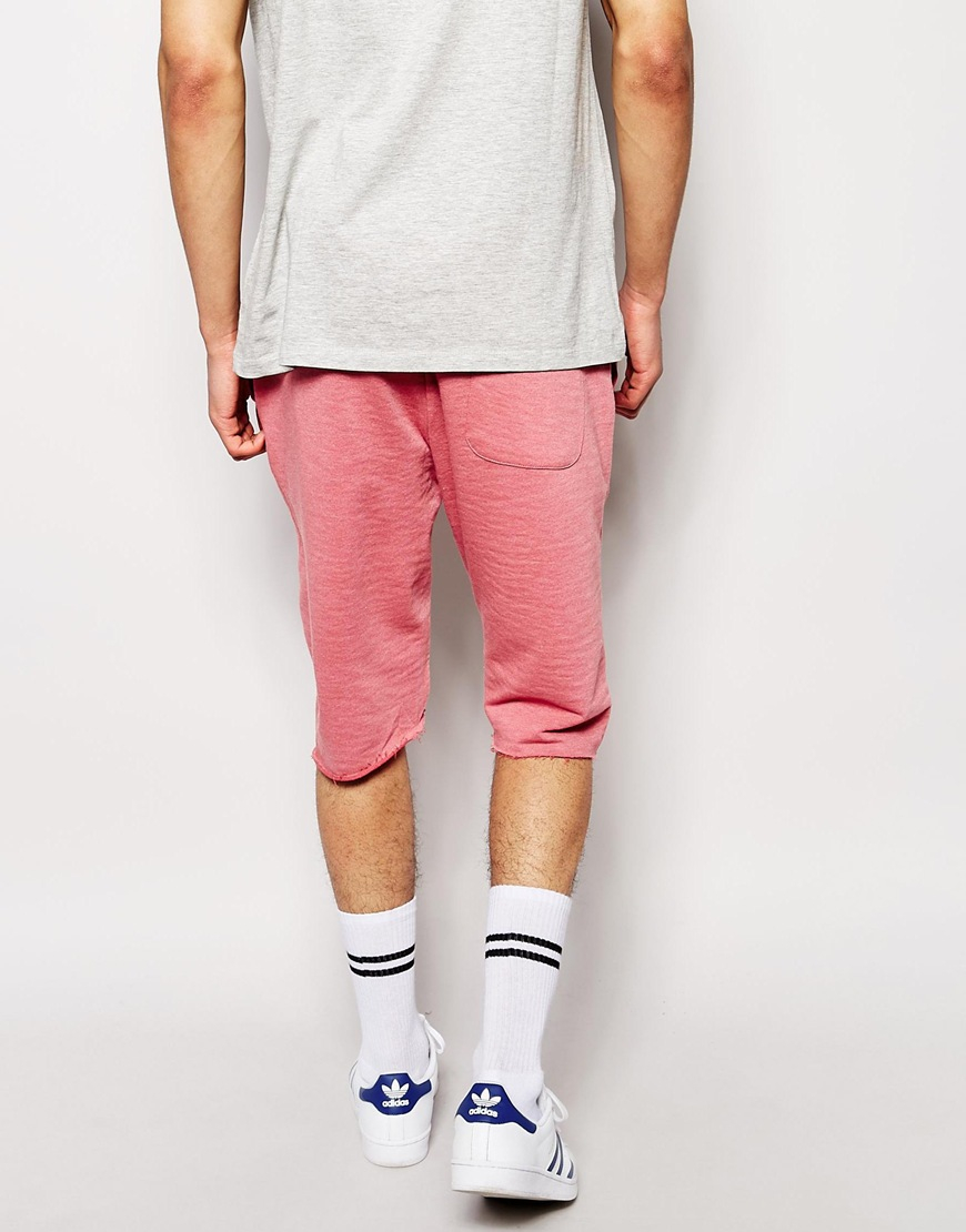 pink jersey shorts