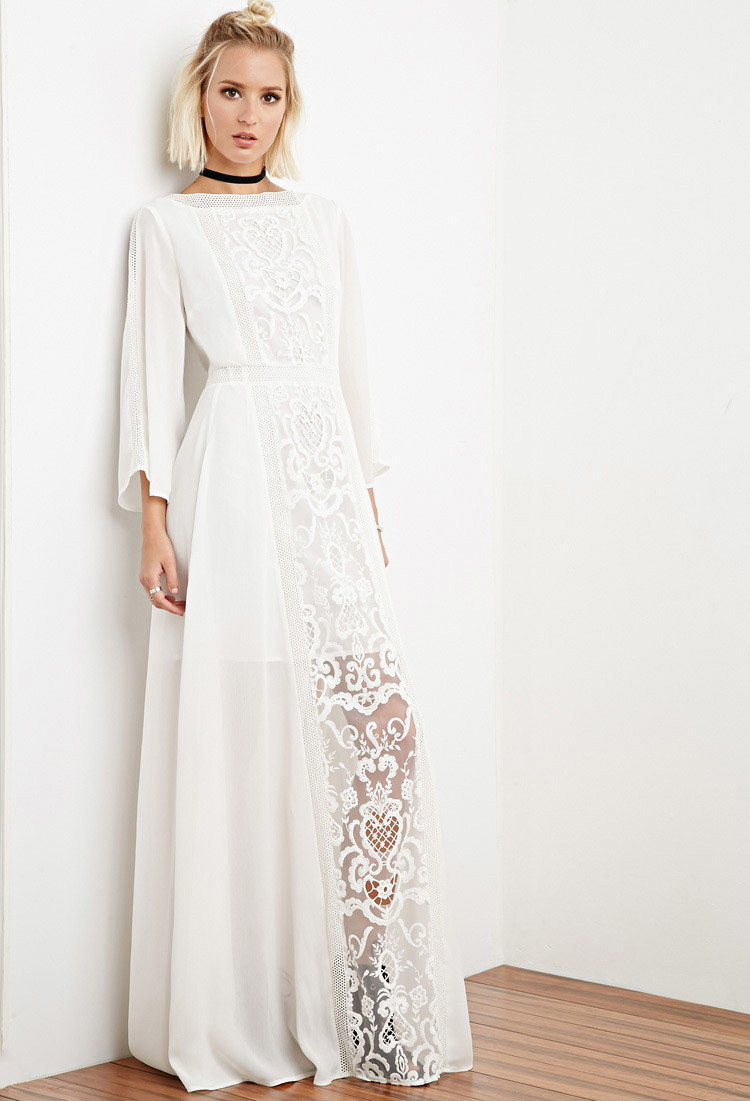 White Maxi Dresses Forever 21